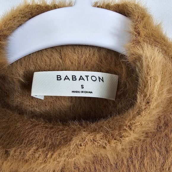 Aritzia Babaton Kuma Eyelash Sweater in Brown - Size S - Picture 3 of 11